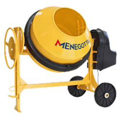 BETONEIRA 400LT C/MOTOR 2CV MONOF. 220V C/ RODA PLASTICA